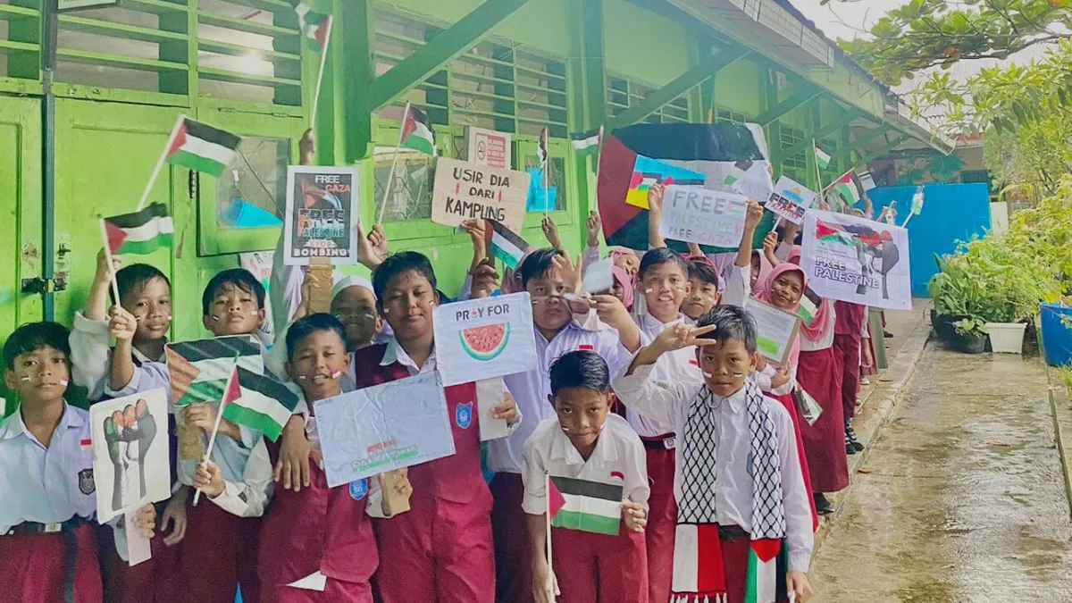 SD MUSA Bontang Gelar Aksi Bela Palestina