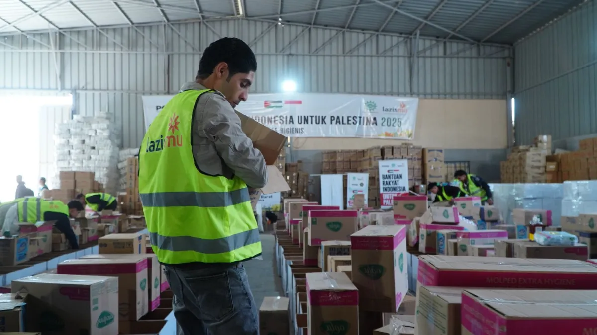 Lazismu Salurkan 2 Ton Sayur Hingga Paket Ramadan Bagi Warga Palestina