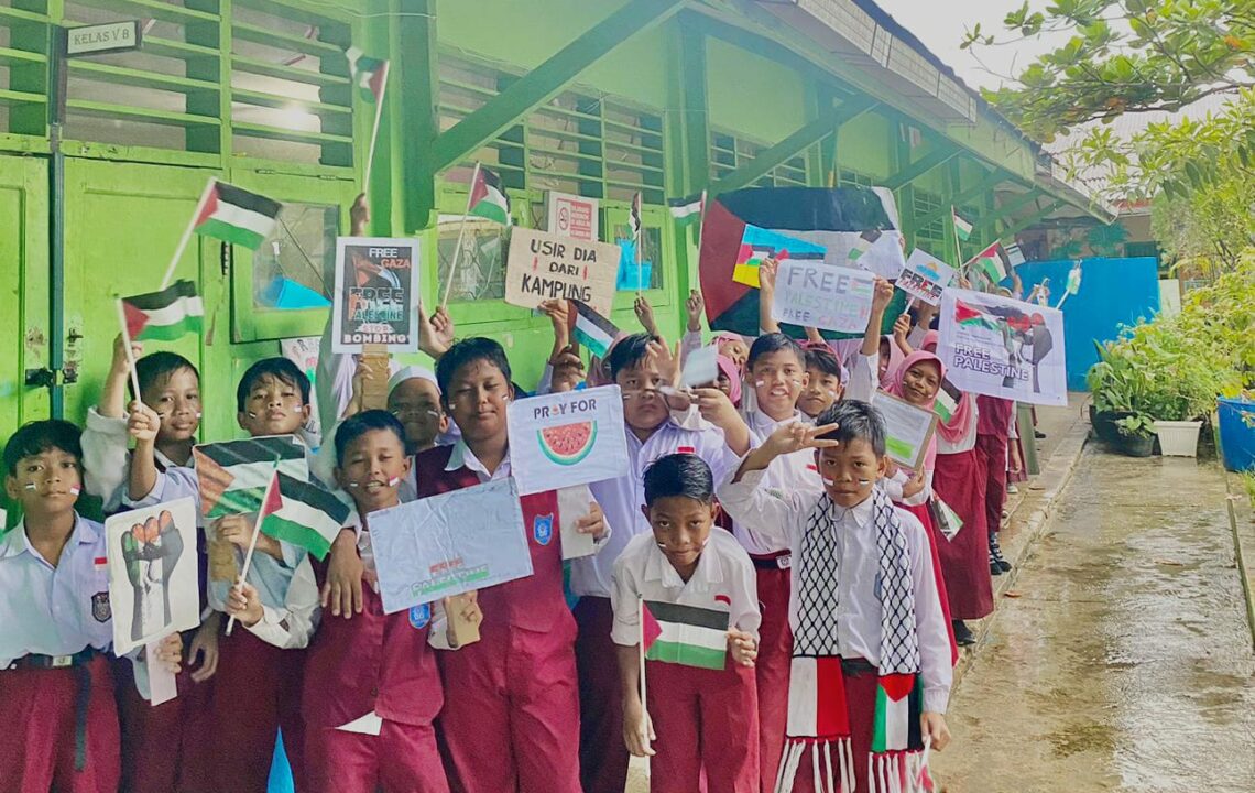 SD MUSA Bontang Gelar Aksi Bela Palestina