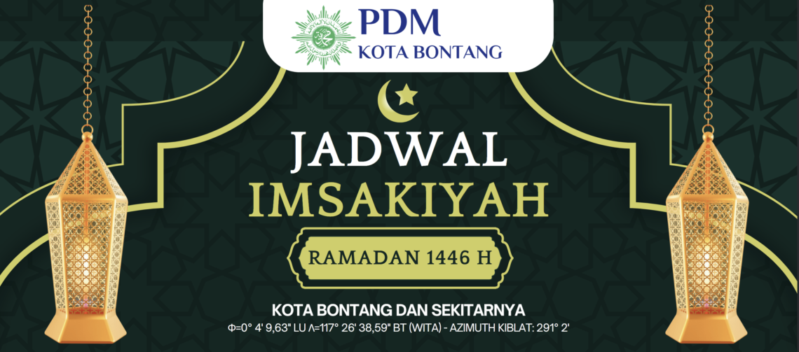 Jadwal Imsakiyah Ramadan 1446 H/2025 M untuk Kota Bontang dan Sekitarnya